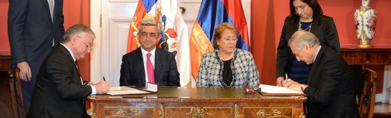 Presidenta Michelle Bachelet se reunió con el presidente de Armenia